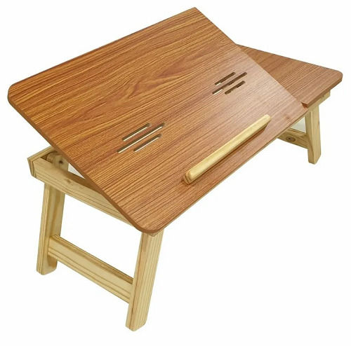 Handmade Premium Quality Polished Finished Modern Teak Wooden Laptop Table