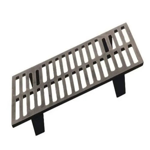 Brown Rectangular Rust Proof Polished Cast Iron Grate For Outdoor Use 