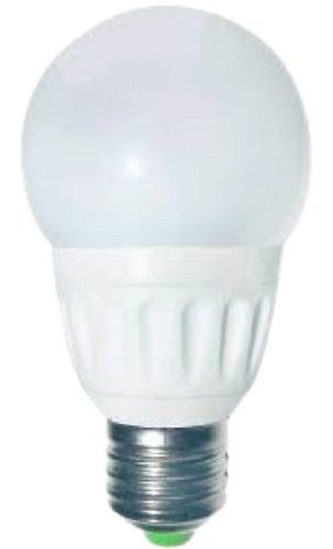 White 230 Voltage Round Shape 9 W Ceramic Led Bulb Design: Plain