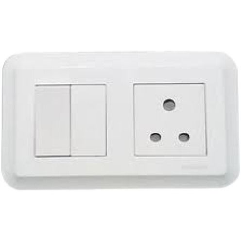 White Plastic Rectangle Shape Electrical Switch Boards