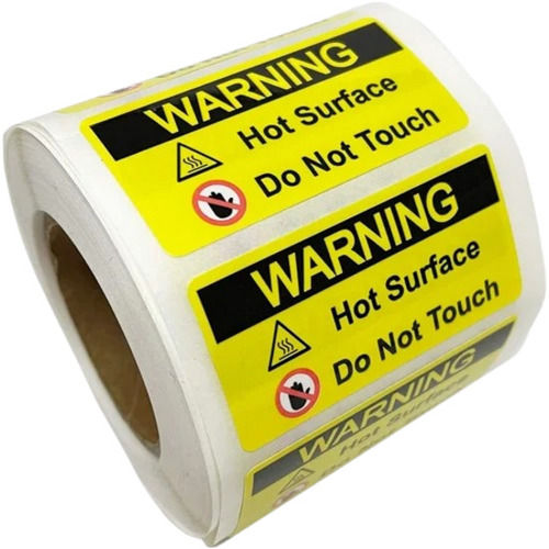 1 Mm Thick Rectangular Offer Printing Self Adhesive Warning Label For Outdoor Use