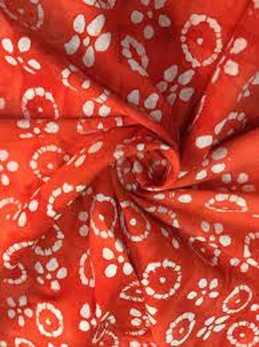 Exceptionally Soft 100% Cotton Orange Printed Batik Fabric