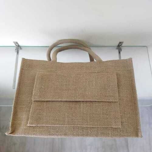 15x15 Inch Rope Handle Type Jute Carry Bag Use For Shopping