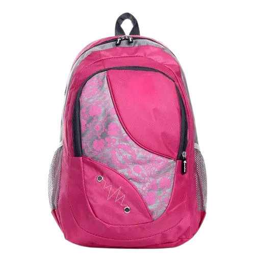 18x13x10 Inches Zipper Closure Printed Polyester School Bag