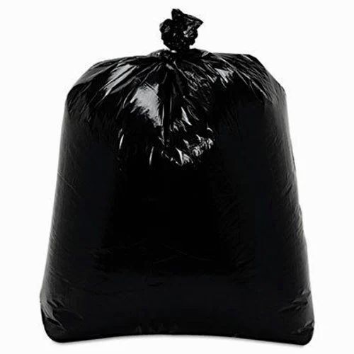 Black 50 Kilograms Capacity Glossy Finished Pain Disposable Garbage Bag