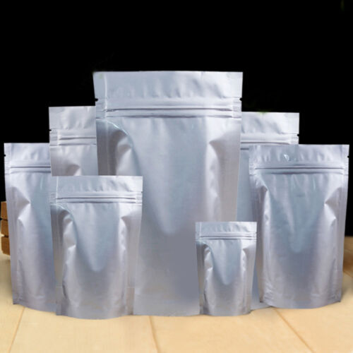 Silver Aluminum Foil Stand Up Pouch For Pharma, Food And Chemical at