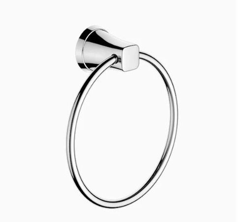 Chrome Surface Finish Wall Mounted Stainless Steel Bathroom Towel Ring