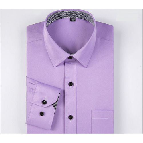 Full Sleeves Mens Plain Cotton Formal Shirt