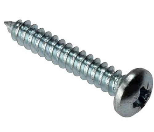 Silver Galvanized Polished Round Metal Screws