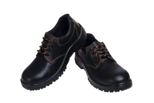 Black Leather Safety Shoes