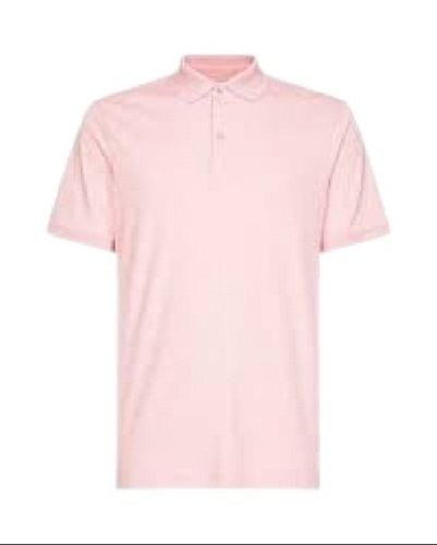 Men's Plain Polo Neck Short Sleeve Casual Wear Cotton T Shirts