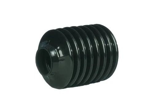 3 Bar Pressure Powder Coated Round Shape Black Pvc Bellow For Industrial Use