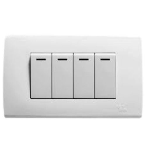 Rectangle Shape Modern Style White Plastic Electrical Switch Boards Dimension(L*W*H): 1 X 5.9 Inch (In) Inch (In)