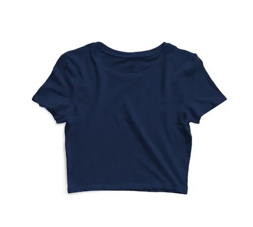 Washable And Comfortable Plain Casual Wear Cotton Crop Top