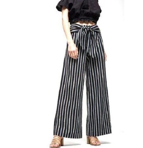  Stripped Pattern Cotton Designer Palazzo Pant