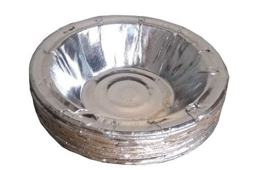 Silver 5 Inches Round Biodegradable And Disposable Paper Dona