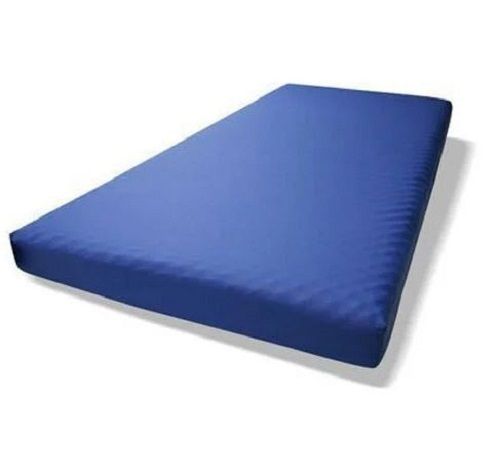 Blue 5X3 Feet Plain Rectangular Polyester Hospital Bed Foam Mattress