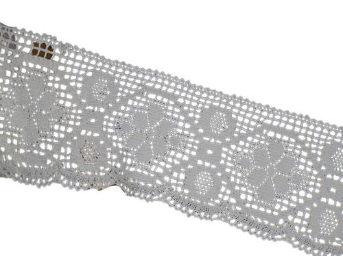 9.5cm Wide Plain Dyed Cotton Reversible Crochet Lace
