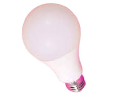 सफेद गोल आकार सरल डिजाइन प्लास्टिक और एल्यूमीनियम एलईडी बल्ब