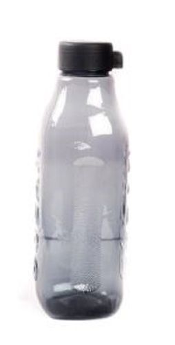 Black 1 Liter Capacity Plastic Water Bottles