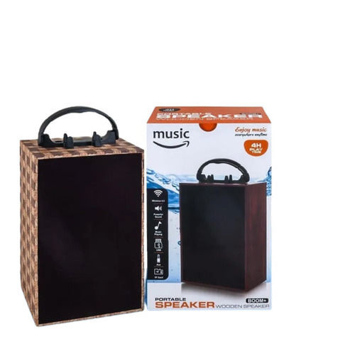 12.5X8X4.5 Cm 2.0 Channel 40 Watt Portable Wireless Speaker Cabinet Material: Wood