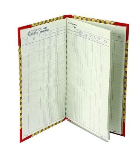 16X10 Inches Rectangular Soft Pages Attendance Register  No