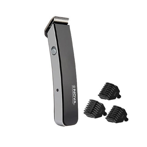 Black And Grey 18.6X12X4.4 Cm Lightweight Plastic Body Hair Trimmer With Three Blades 