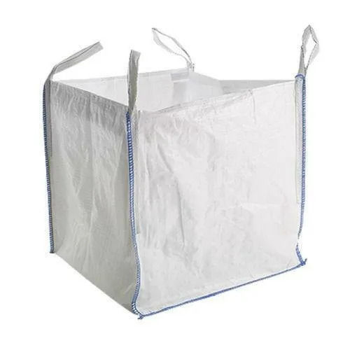 White 18X18X21 Inch Square Plain Jumbo Bag With Handle For Packaging Use