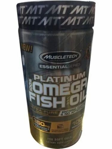 350mg Omega Fatty Acid Increase Immunity Fish Oil Capsule, Pack Of 100 Caps