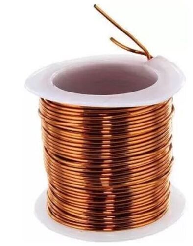 Brown 50 Meter Long Polished Copper Wire For Industrial Use