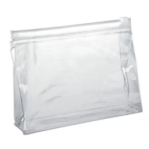 Disposable 8X2X6 Inches Plain Recyclable Transparent Polyvinyl Chloride Clear Bag