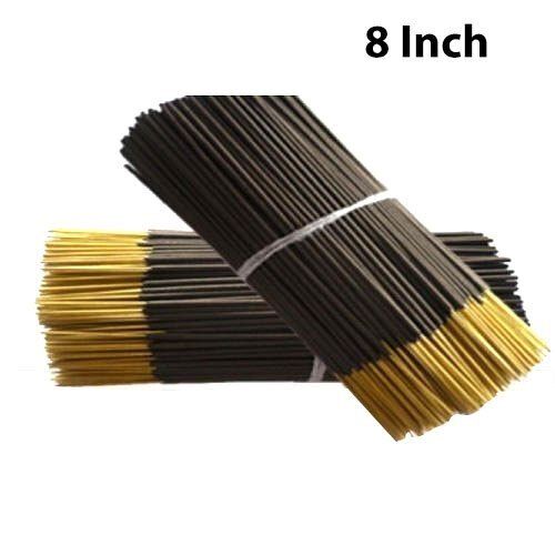 Black 8 Inch Raw Agarbatti Sticks