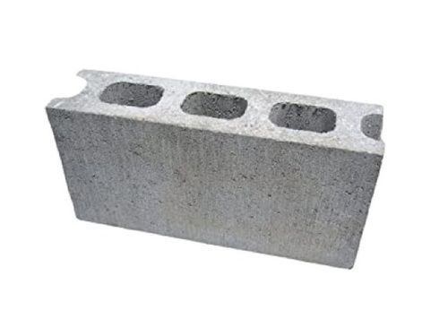 Gray High Strength 8 Inch Rectangle Shape Hollow Bricks