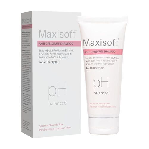 Maxisoft Ph Balanced Sodium Chloride Free Anti Dandruff Hair Shampoo 100 Ml Pack Gender: Female