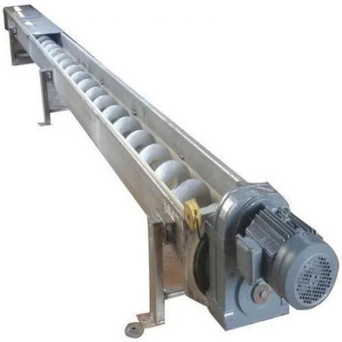 Mild Steel Electric Horizontal Screw Conveyor For Industrial Use