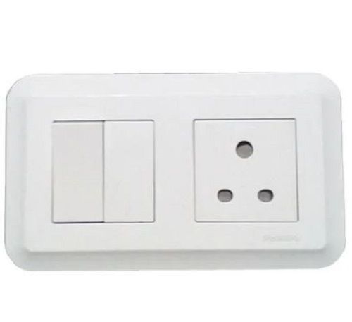 White Rectangular Polycarbonate Electrical Switch Board