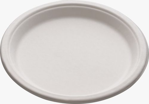 White Water And Oil Proof Biodegradable Disposable Round Sugarcane Bagasse Plate