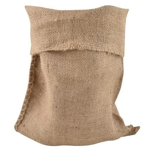 28x34 Inches Eco Friendly Plain Jute Rice Bag With Large Storage Space