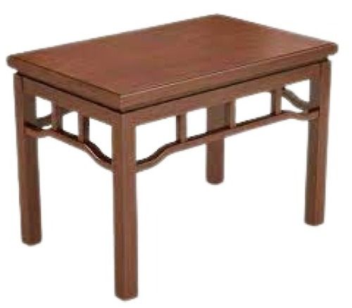 35 X 20.44 X 17.69 Cm Solid Plain Brown Wooden Table