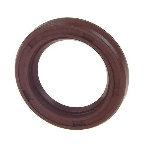 Brown 5Mm Thick 16Mm Round 45 Hrc Hardness Rubber Oil Seal For Industrial Use 