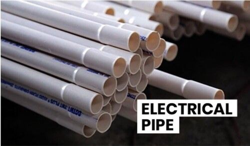 6 Meter Length Crack Proof White Pvc Round Electrical Pipe