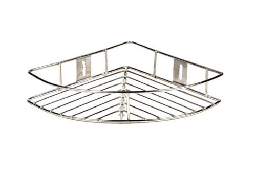 Metal Corrosion Resistant Polished Finish Stainless Steel Triangle Corner Rack 