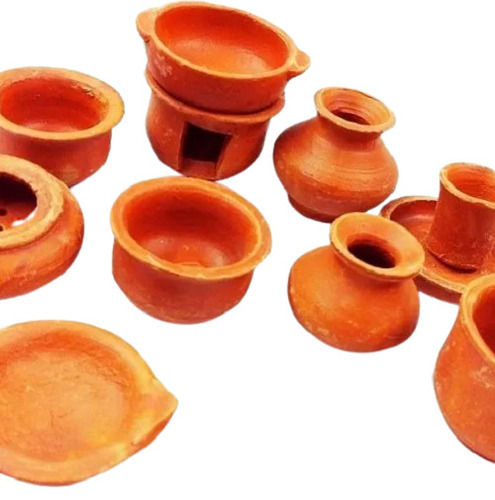 Handicraft Figurine Clay Handicraft Pot For Arts And Crafts Use