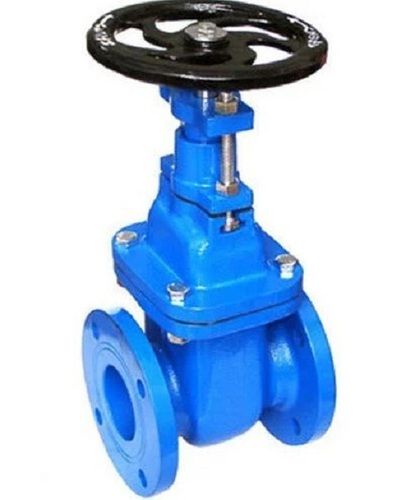 Blue And Black Hydraulic Cast Iron Gate Valve For Industrial Purpose 