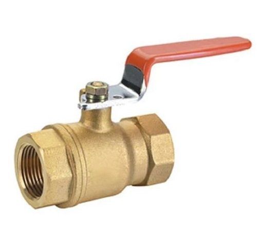 Golden Polished Brass Water Valve For Industrial Purpose 