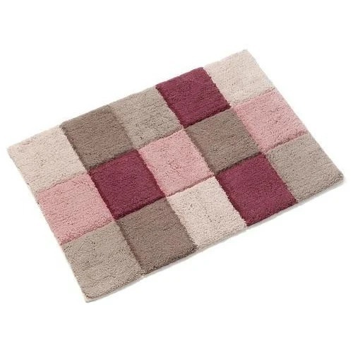 Multicolor Rectangular Shape Hand Whashable Bathroom Mats