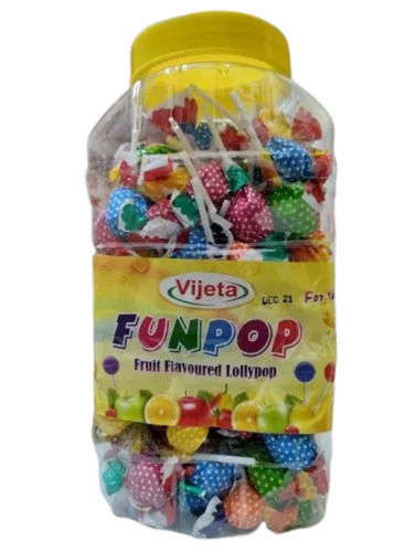 Round Sweet And Solid Taste Fruity Flavored Lollipop 