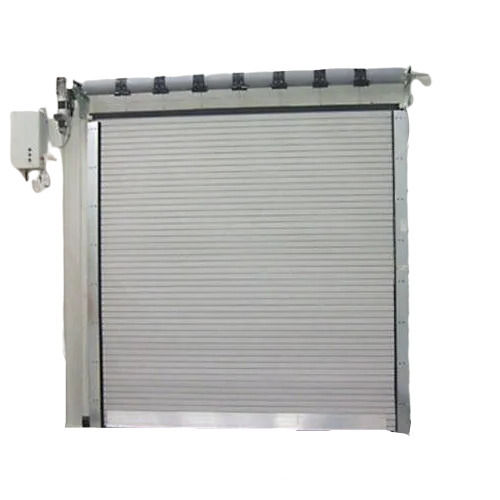Rust Proof Paint Coated Steel Vertical Opening Automatic Rolling Shutter For Exterior Usage 136 