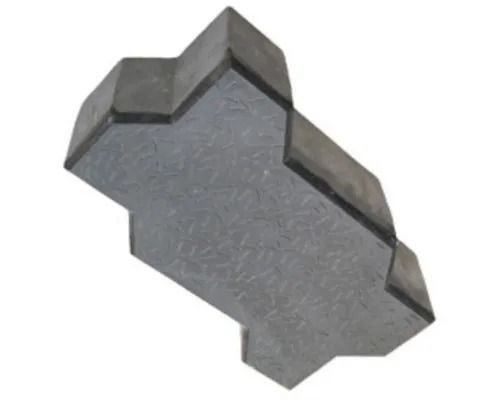 Grays 2.5 Inch Thick Matte Finish Square Edge Cement Zig Zag Tiles For Pavement 