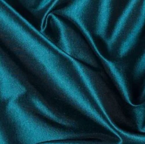 Sea Green 20 Meter Long Unfadable Plain Satin Curtain Fabric 